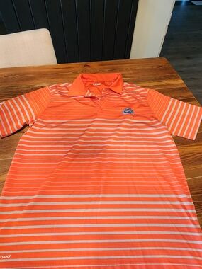 Florida Gators Ping Orange Striped Golf Polo
